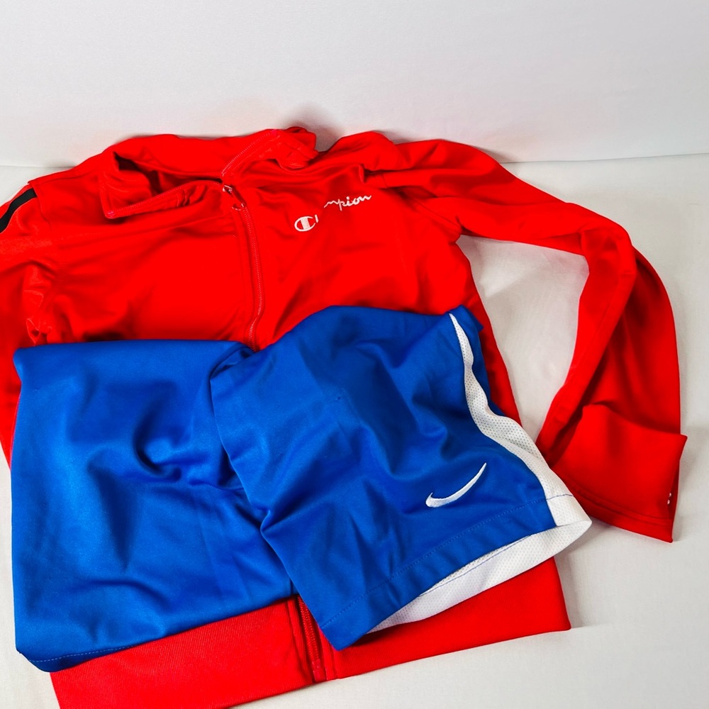 Nike Dri-FIT Royal Blue Shorts and Champion‎ jacket
